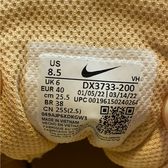 Nike Air Max SC Running Women's Size 8.5- Seasame / Pink Sail Camo Shoes - Picture 9 of 10